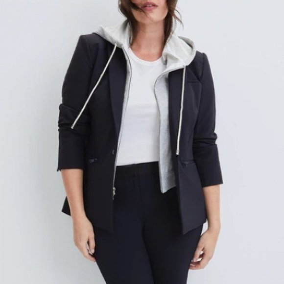 Veronica Beard Scuba Dickey Jacket Blazer in Black Size 24 - Picture 1 of 15